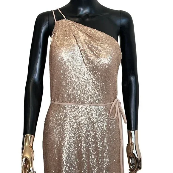 Marchesa Notte Rose Gold Sequin One-Shoulder Gown Size 10 Formal is  available for purchase on au PAY Market - Imported Goods Online Store  Co.Ltd. | au PAY Market - Online Shopping Site